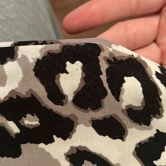 Clara Sun Woo USA Womens Size Small Animal Print Stretchy Open Front Cardigan - Picture 13 of 13